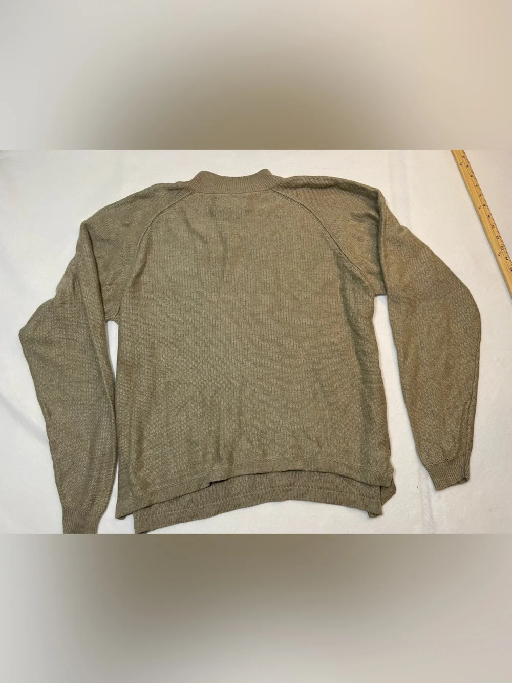 The Territory Ahead Silk Blend Sweater XXL Neutral Tan Crewneck